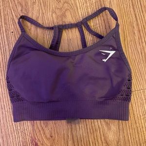 purple gymshark energy seamless sports bra